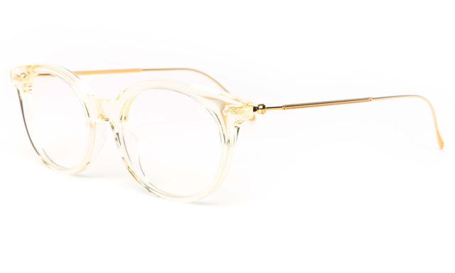 Claudine Optical Side Profile in Champagne Optical
