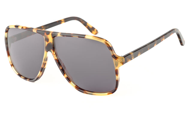 Connecticut Sunglasses side view in Tortoise / Grey