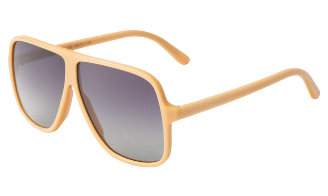 Connecticut Sunglasses Side Profile in Wafer / Grey Gradient