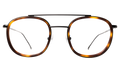 Front view of Corfu Optical in Havana/Black/Optical