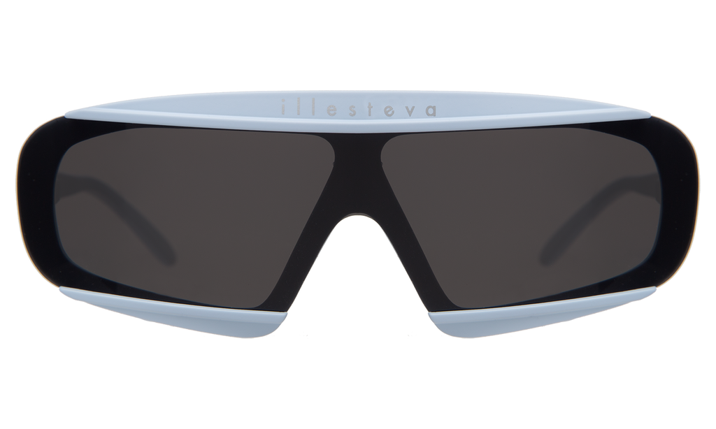 Illesteva Courchevel Sunglasses In white / black BroomeGoldwOliveFlatLensesFron  main image 2