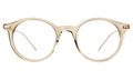 Front view of Dana Optical in Caramel/Gold/Optical