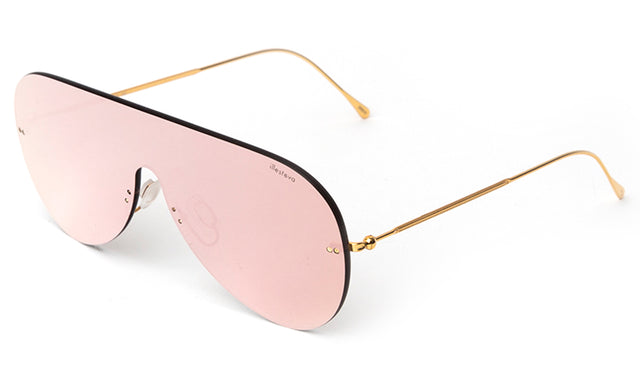 Douglas Mask Sunglasses side view in Rose / Rose