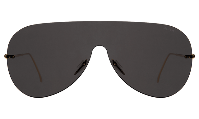 Douglas Mask Sunglasses front view in Grey Grey