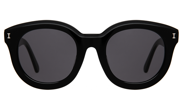 Echo Park Sunglasses in Black Grey Flat