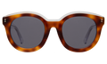 Front view of Echo Park Sunglasses in Havana/Clear/Grey Flat