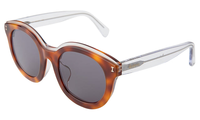 Echo Park Sunglasses side view in Havana/Clear / Grey Flat