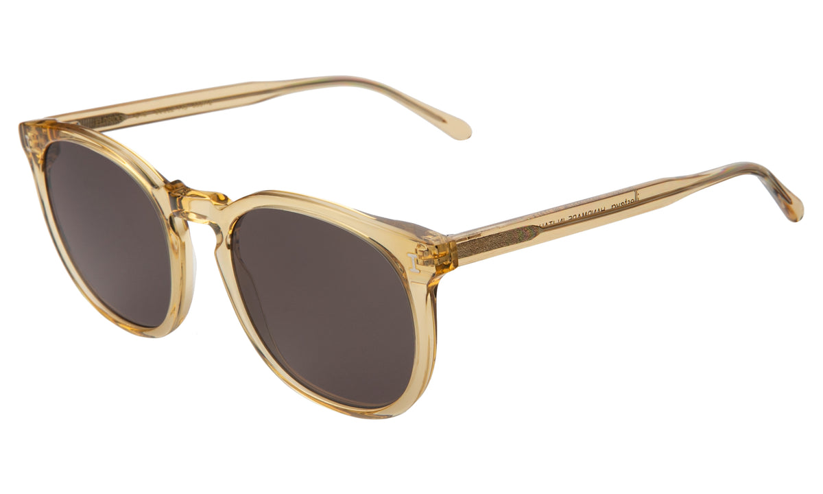 Eldridge 56 Sunglasses in Citrine Grey Flat, side view