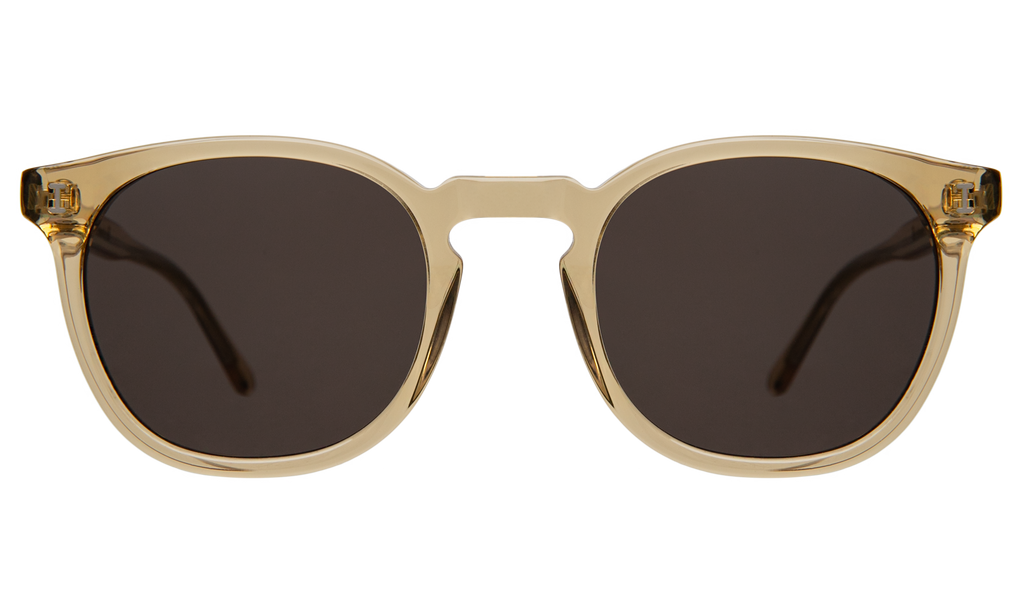 Illesteva Eldridge 48 Sunglasses in Tortoise/Grey Flat Illesteva Eldridge Citrine With Grey Flat Gradient main image 4