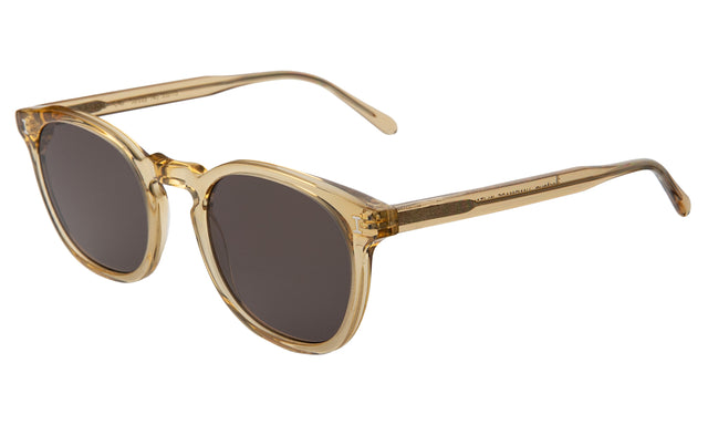 Eldridge Sunglasses Side Profile in Citrine Grey Flat
