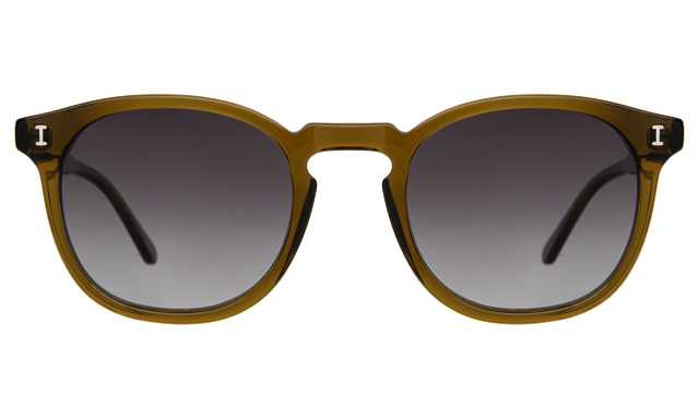 Eldridge Sunglasses in Moss with Grey Flat Gradient