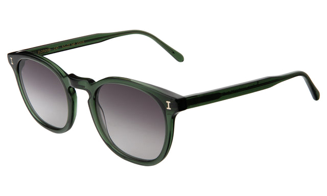 Eldridge Sunglasses side view in Pine / Grey Flat Gradient