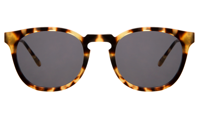  Eldridge Sunglasses in Tortoise with Grey Flat