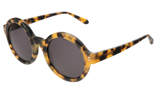 Frieda Sunglasses side view in Tortoise / Grey