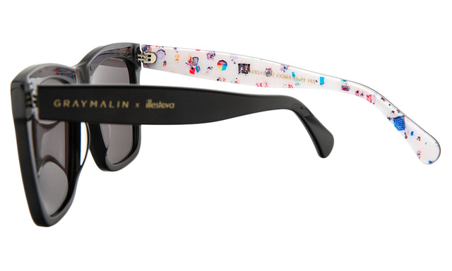 Gray Malin x illesteva Sunglasses Side Profile in The Beach Los Feliz / Grey