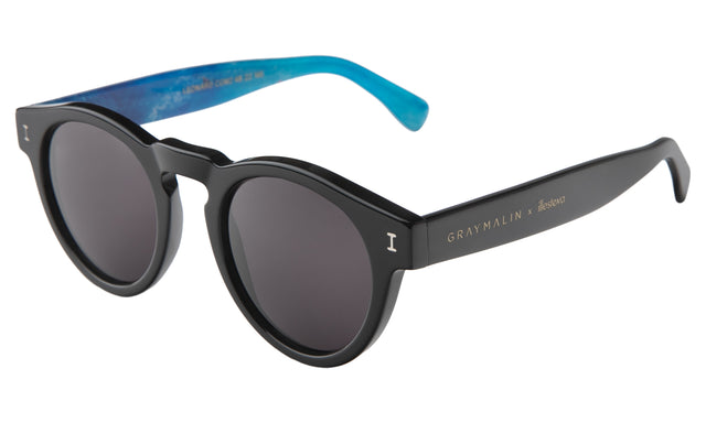Gray Malin x illesteva Sunglasses Side Profile in The Ocean Leonard / Grey
