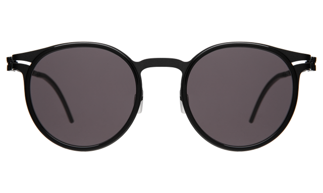 Great Jones Titanium Sunglasses in Black/Matte Black with Grey