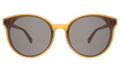 Front view of Helen Sunglasses in Honey/Grey Flat