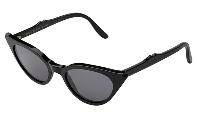 Isabella Sunglasses side view in Black Grey Flat