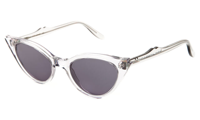 Isabella Sunglasses side view in Smoke Grey Flat