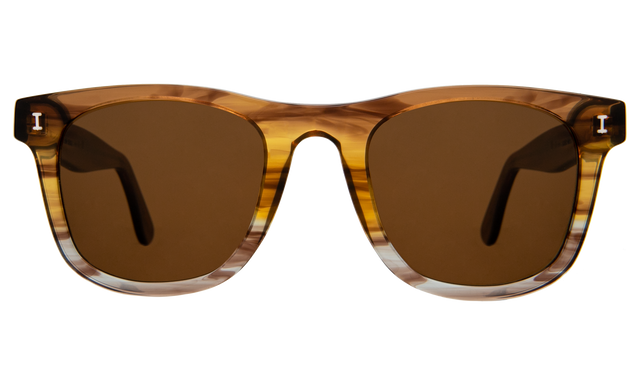 James Sunglasses in Golden Cedar with Brown