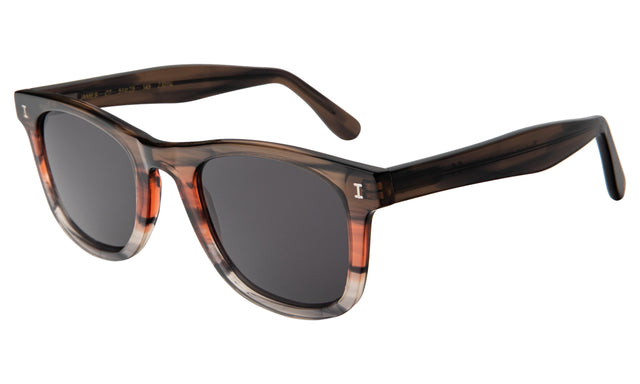 illesteva James Sunglasses James Sunglasses Side Profile in Sedona w Grey
