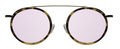 Front view of Kingston Ace Sunglasses in Tortoise/Gold/Rose Flat Mirror