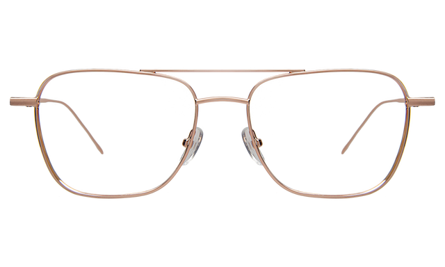 Lafayette Optical front view in Rose Gold Optical