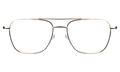 Front view of Lafayette Optical in Gold/Optical