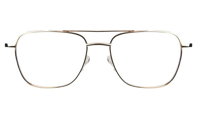  Lafayette Optical front view in Gold Optical