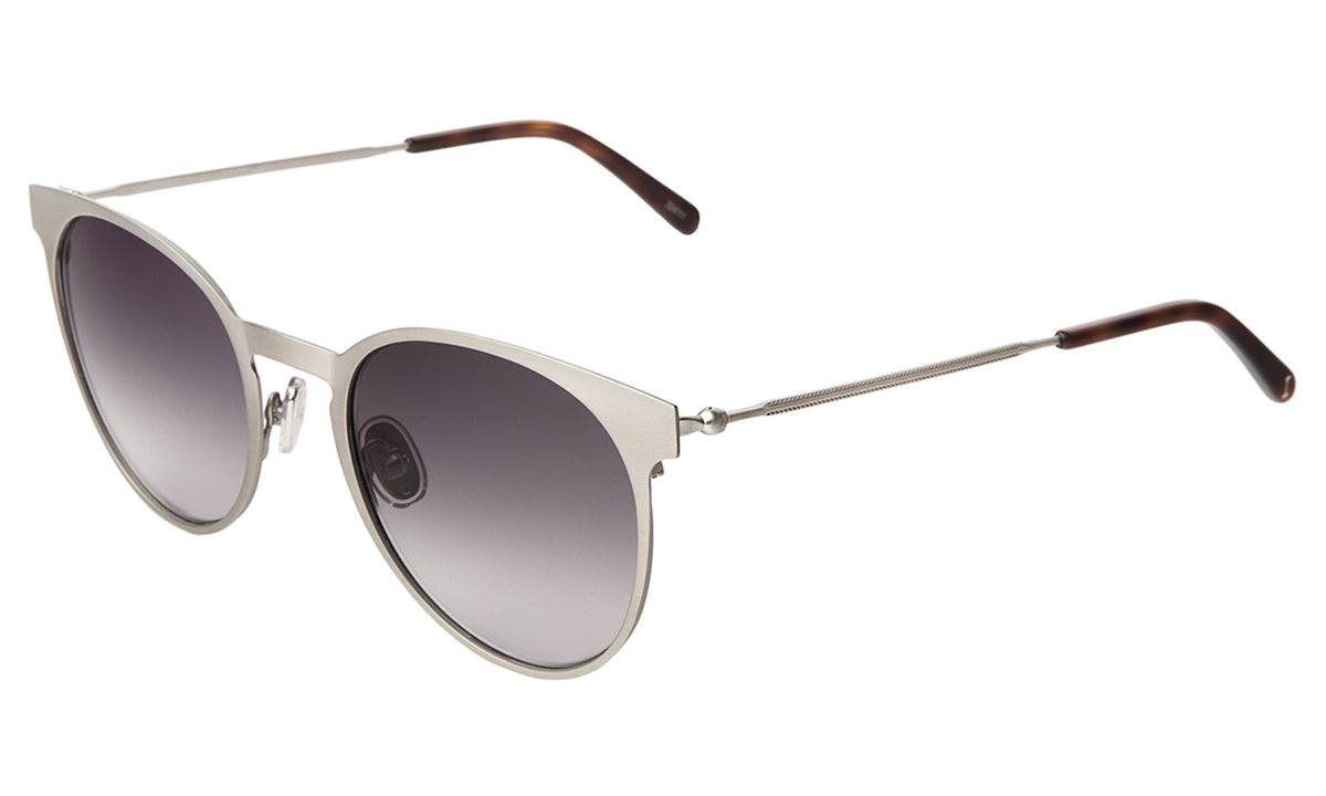 Le Steel II Sunglasses in Silver Grey Gradient, side view
