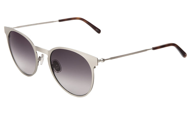 Le Steel II Sunglasses Side Profile in Silver Grey Gradient