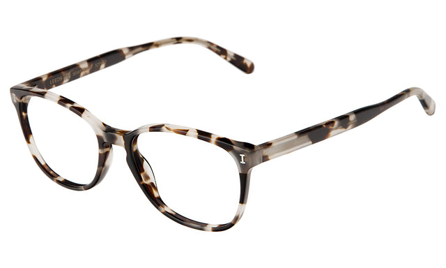 Leeds Optical Side Profile in White Tortoise Optical