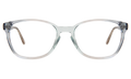 Front view of Leeds Optical in Aquamarine/Optical
