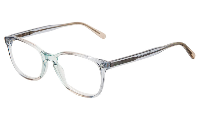 Leeds Optical side view in Aquamarine Optical