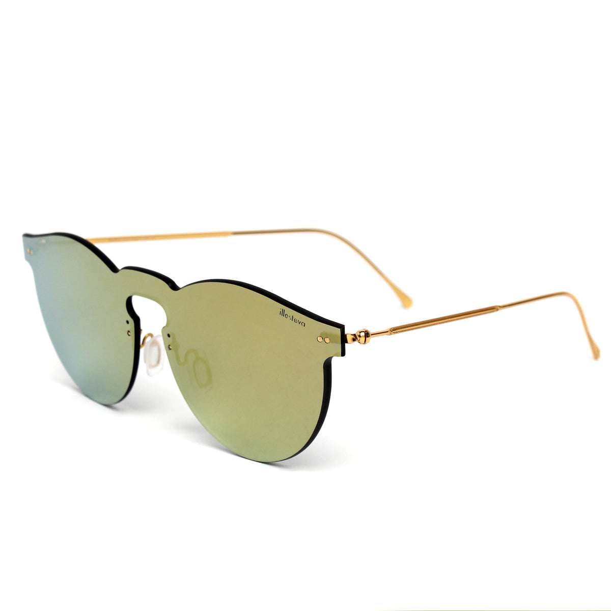 Leonard Mask Sunglasses in Yellow Yellow, side view