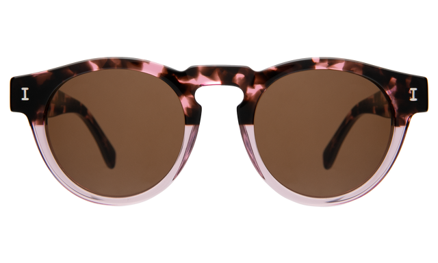 Leonard Sunglasses in Cherry Blossom with Brown