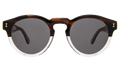 Front view of Leonard (Classic Flex Hinge) Sunglasses in Half/Half/Grey