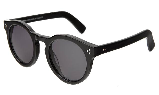 Leonard II E Sunglasses Side Profile in Black Grey