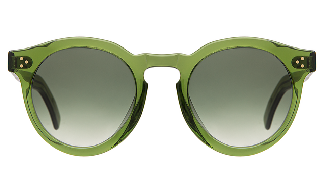 Leonard II E Sunglasses front view in Hunter Olive Gradient