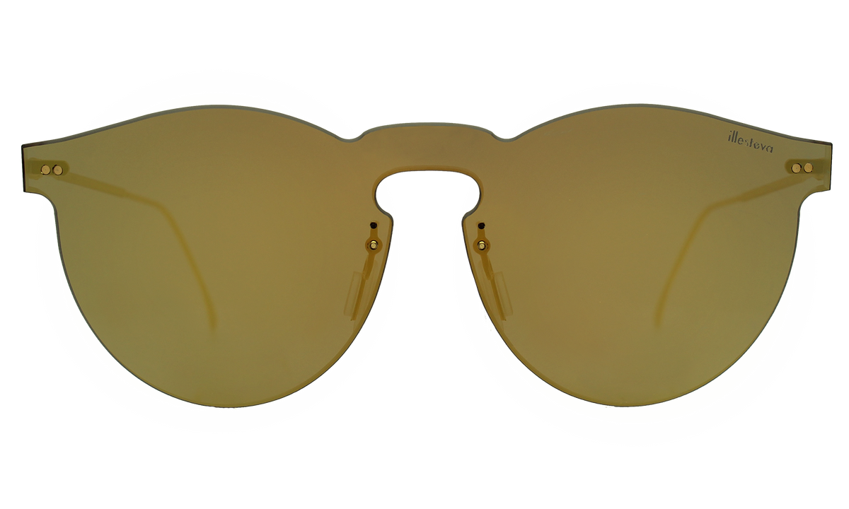 Leonard Mask Sunglasses in Yellow Yellow, front view