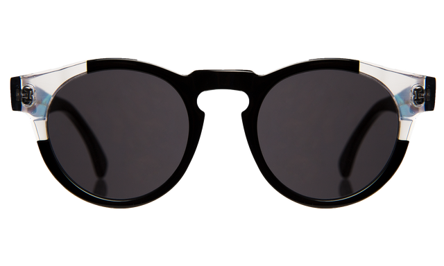 Leonard (Vintage) Sunglasses in Split Black Grey