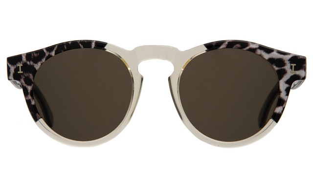 Leonard (Vintage) Sunglasses in Split Black Safari Olive