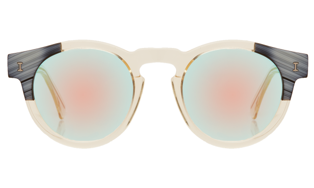 Leonard (Vintage) Sunglasses in Split Horn Champagne Red Iridescent