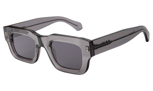 Lewis Sunglasses Side Profile in Mercury / Grey Flat