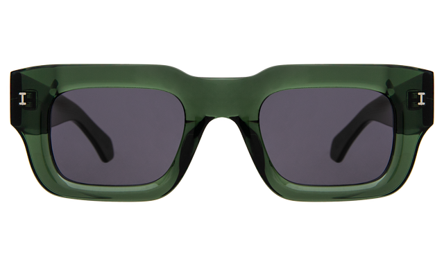 Lewis Sunglasses in Pine with Grey Flat