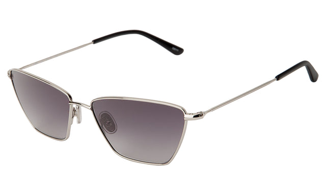 Lima Sunglasses side view in Silver Grey Gradient