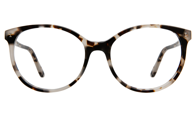 Lisa Optical front view in White Tortoise Optical