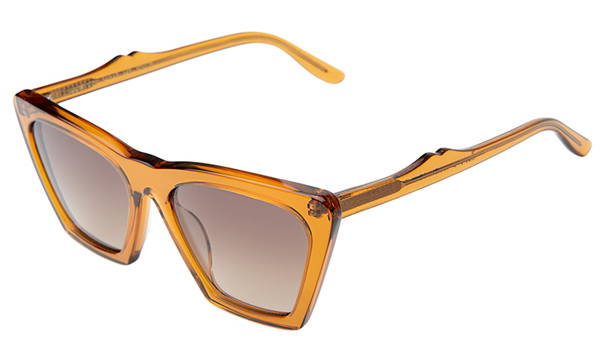 Lisbon Sunglasses in Cider with Brown Gradient lenses, side view