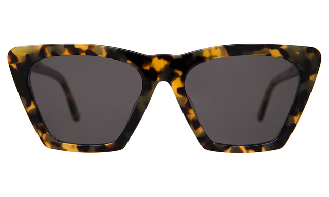  Lisbon Sunglasses Side Profile in Tortoise / Grey